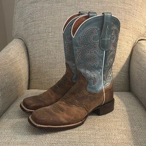 Dan Post Western Cowboy Boots San Michelle Square Toe San Blue Women’s size 10